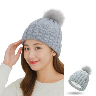 Knit Hat for Men and with Winter Watch 8 One Size Fits Snowboarding Number Light [Capprecier] Women, Pom-Pom, Hat, Warm, Windproof, Beanie, Cap,