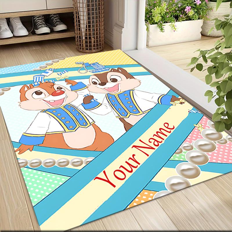 Custom Name Chip 'n' Dale Adventure Carpet Rug Customizable Soft Washable Anti-Slip Home Living Room Sofa Mats Personalized Rug. 0909390