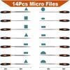 19pcs Metal File Tool Bag T12 Drop Forged Alloy Steel File Set Precision Wood Handle Rasp File Tools for Metalwork Hand Tools