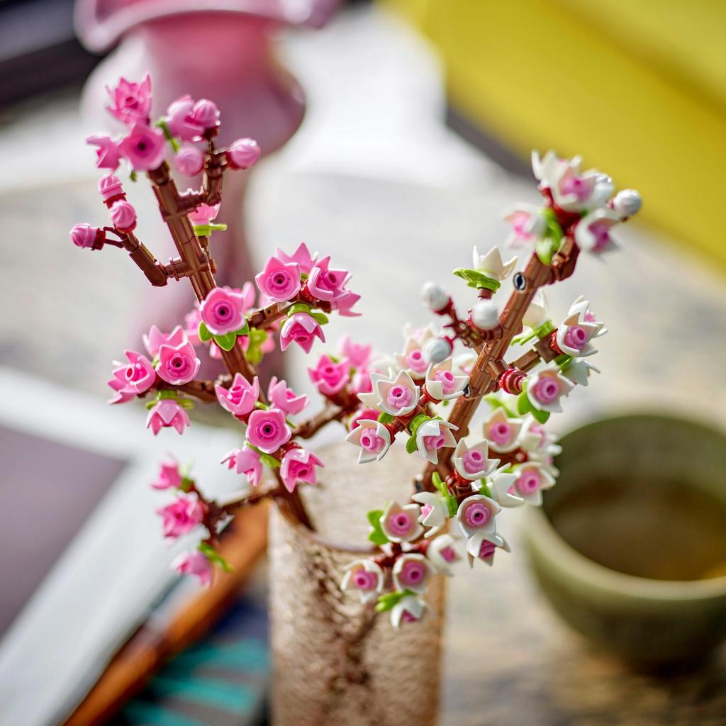 LEGO Botanical Cherry Blossom Toy - Birthday Present for Girls and Boys, Ages 8, 9, 10, Elementary School Students - Building Blocks - Flower Bouquet