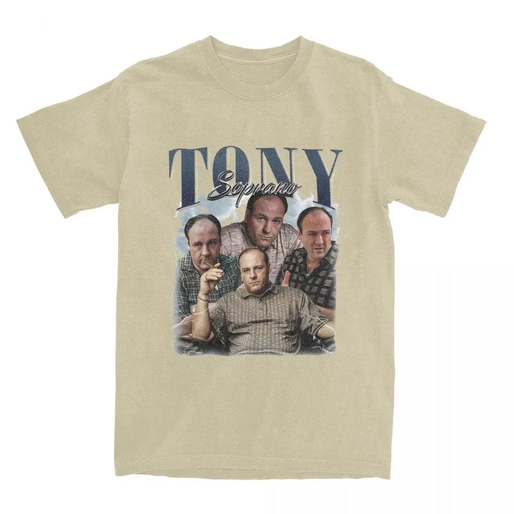 T-shirt Estiva Vintage Tony Soprano Uomo Donna The Sopranos Film Divertente T-shirt Manica Corta Girocollo Cotone Top Estate