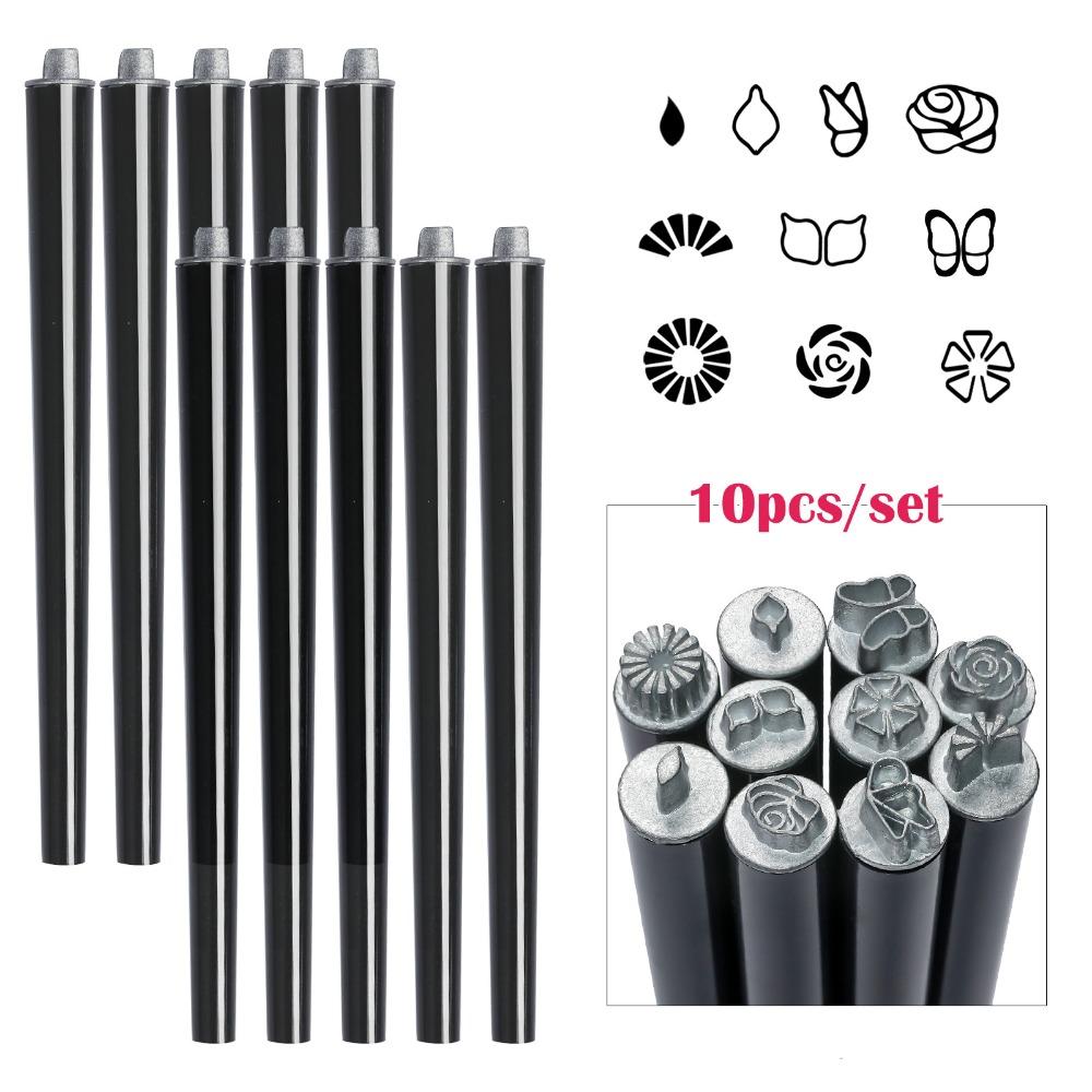 5/10/15Pcs Flower Butterfly Nail Art Stamp Pen Set Manicure Painting Drawing Templates  Nail Print