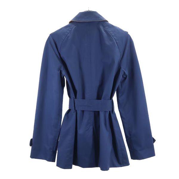 Coach Short Trench Coat XS Navy Women Used