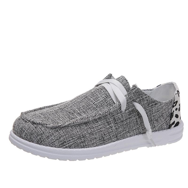 2025 Independent Station Foreign Trade New 2025 Summer Cloth Women's Single Shoes Canvas Casual Light Women's Shoes Shose