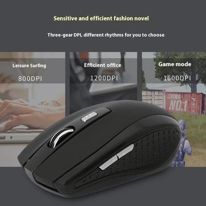 2.4G Portable Charging Mobile Optical Office Mouse Wireless Mouse Silent Mouse Adjustable DPI Level for Laptop