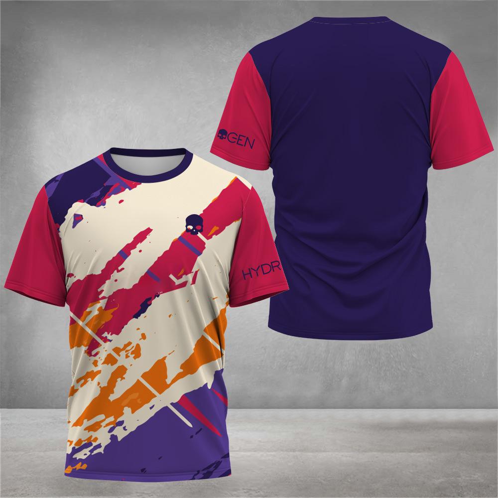 Men Fashion Short Sleeve 3d Print T Shirt Round Neck Summer Plus Size Tees