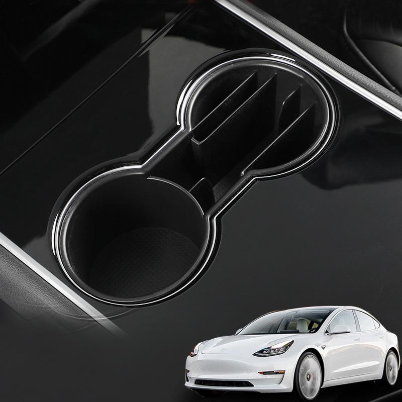 Tesla Model 3 Upgraded Cup Holder Card Slot Storage Accessories