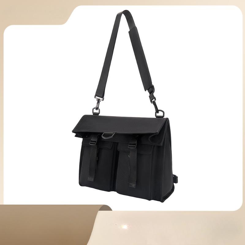 Single Backpack Men's Fashion Brand Casual Crossbody Bag Solid Color Travel Backpack Waterproof Men's and Women's Chest Bag