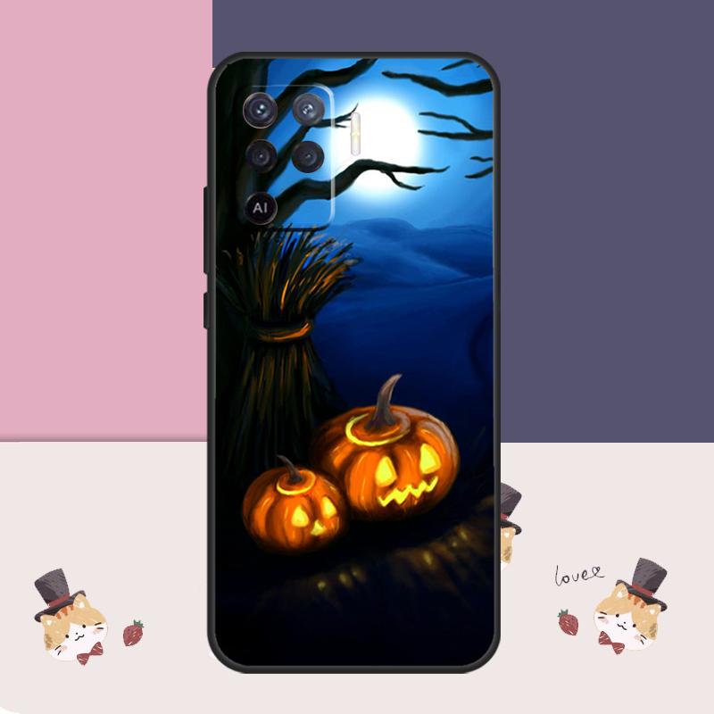 Halloween Pumpkin Ghost Mummy Case For Oppo A94 A74 A54 A18 A38 A58 A78 A98 A80 A60 A40 A96 A76 A16 A15 A17 A57 A77 A5 Pro