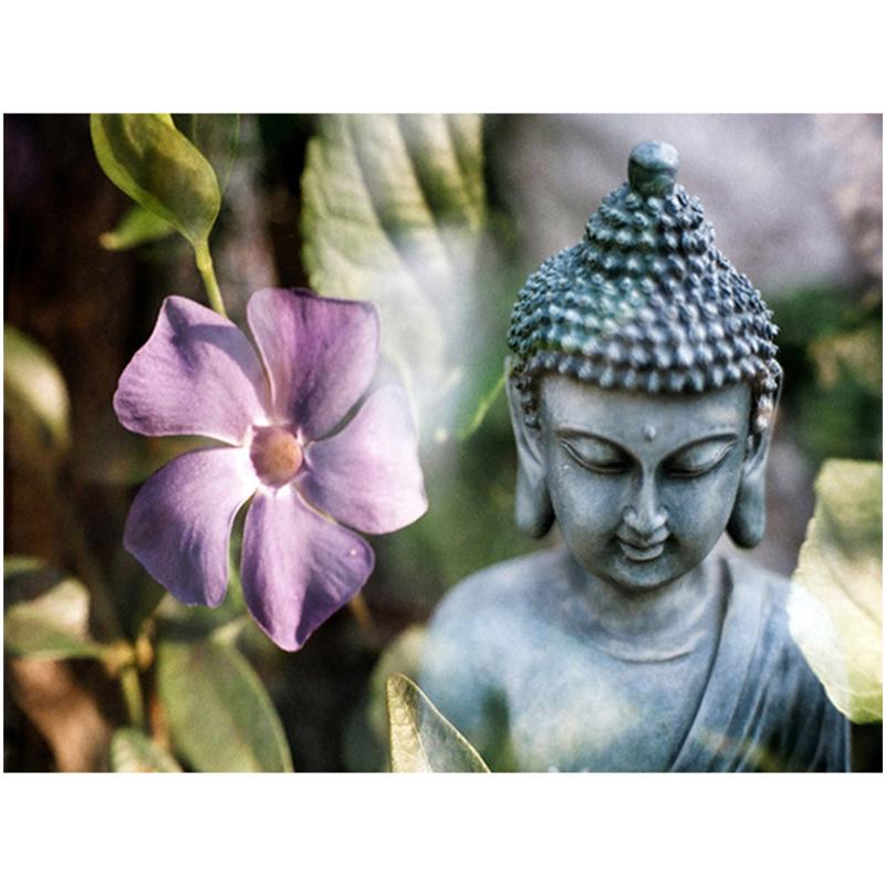 5D-Diamantgemälde zum Selbermachen, religiöser Buddha, voller Bohrer, runder Diamant, Stickerei, Mosaik, Kunstbild, Heimdekoration