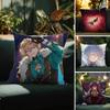 Game Honkai Star Rail-Cool Pillow Case Comfort Sofa Bed Silky Elegant Invisible Zipper Decorative Cushion Cover