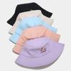 Hat female summer cute cartoon unicorn bucket hat male student letter embroidery basin hat tide visor