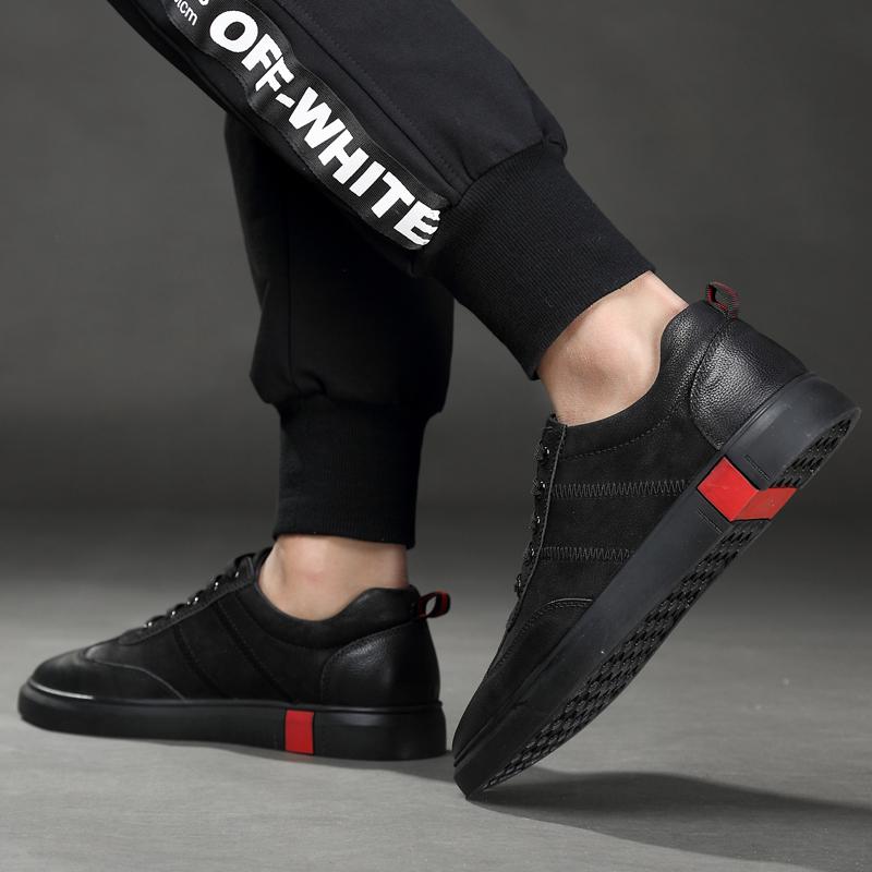 Fashion Italy Business Leather Shoes Lace Up Breathable Mens Shoes Fashion Handmade Casual Shoes Genuine Leather Black Formal Work Shoes