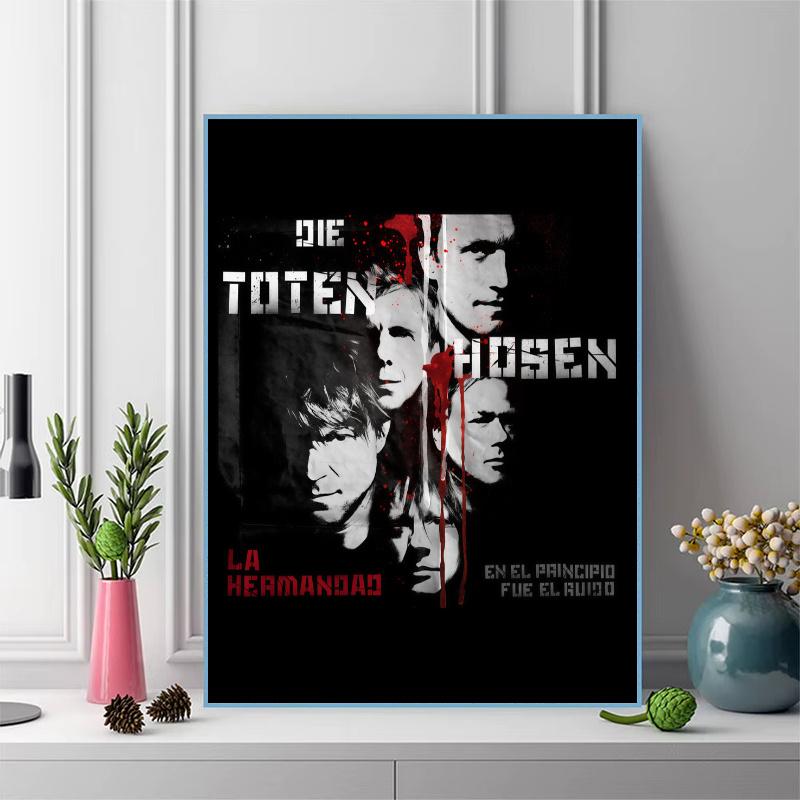 Die Toten Hosen Pattern 3pcs 100% Round Full Drill 5D DIY Diamond Painting Embroidery Cross Stitch Rhinestone Décor