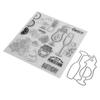 Klarstempel-Set Einzigartige Form Dekorativ Transparent Vorlage Prägen Stanzformen-Set für DIY Scrapbook Bastelarbeiten
