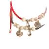 Women's Vintage Chinese Rope Bracelet with Fu Brand Lucky Beads - Exquisite, Versatile Niche Design Jewelry.