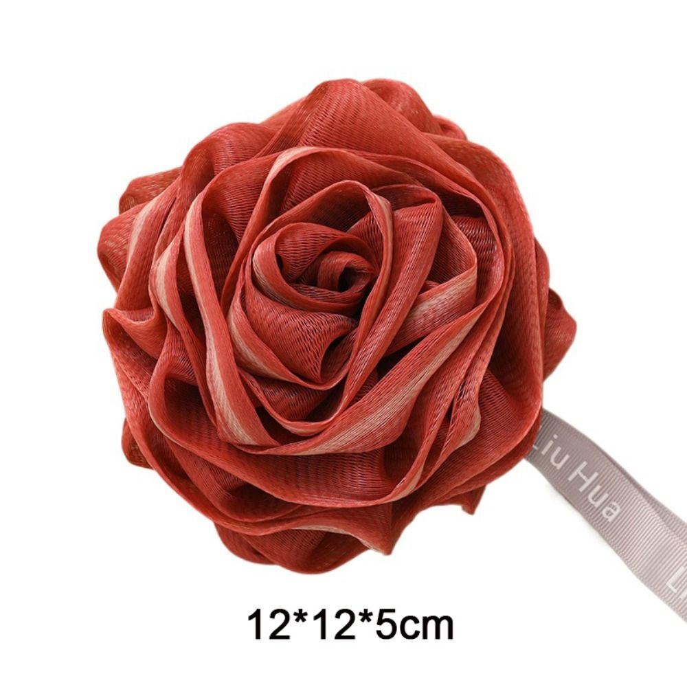 Mesh Rose Bath Ball Lightweight Shower Ball Hangable   Bathroom