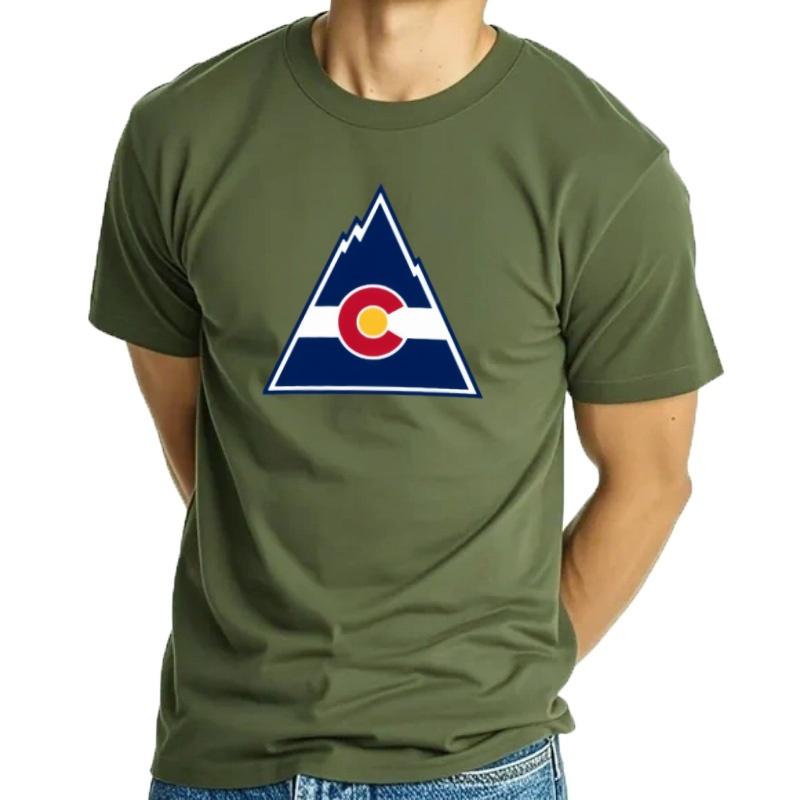 Camiseta CláSica De Hockey Colorado Para Hombre Camiseta De Manga Corta Ropa De Anime Camisetas De Secado R