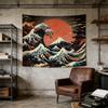 Vintage Surf Boho Wall Tapestry, Bohemian Bedroom Backdrop, Home Wall Decor Art For Living Room Dorm, Printed Wall Hanging