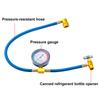Car AC Air Conditioning R134A Refrigerant Recharge Measuring Hose With Pressure Gauge Pressure For Auto Repair Truck RV SUV