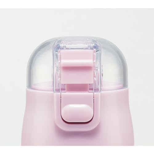 Skater Kids' Stainless Steel Water Bottle, 2-Way Design, Straw/410ml Capacity, Cup/350ml Capacity, Shinapushu Design, Child-Friendly, Lightweight, Ins