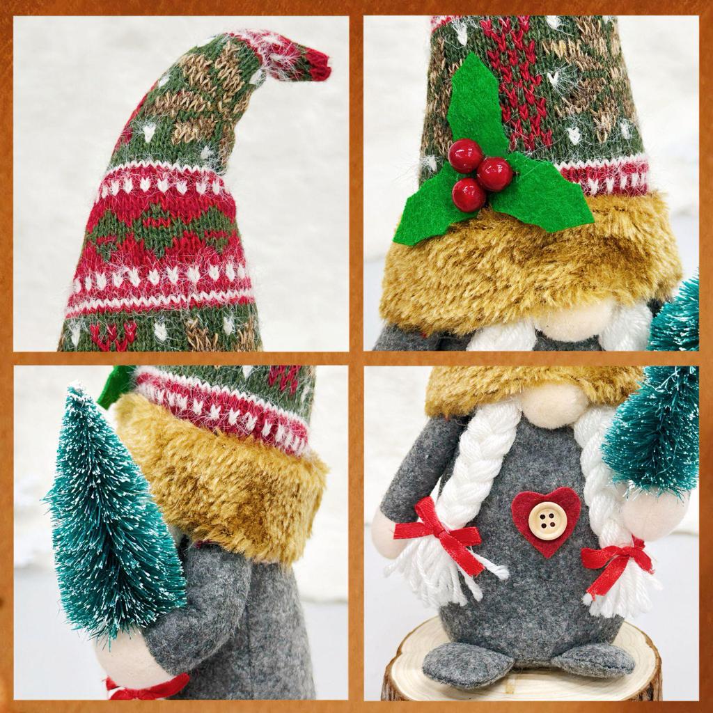 Christmas Decor: American Country Gnome Figurine - Forest Old Man No Face Doll