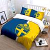 Blue-yellow Sweden Emblem. Bedding Sets Duvet Cover Sets Duvet Covers Pillowcases(1*Duvet Cover 2*Pillowcases Without Duvet Insert)