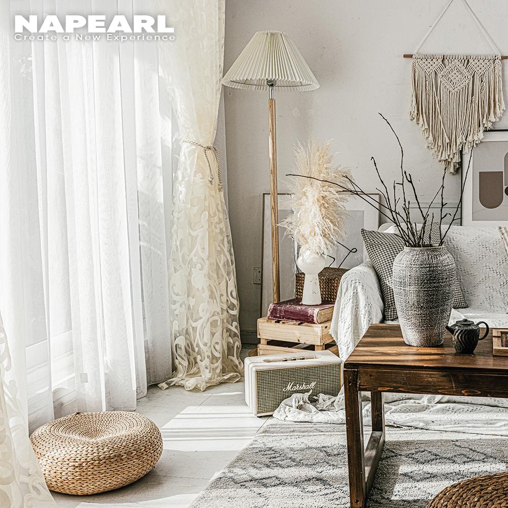 1 PC NAPEARL Tenda jacquard per finestra camera da letto Tenda in tulle morbida tenda trasparente per la decorazione domestica