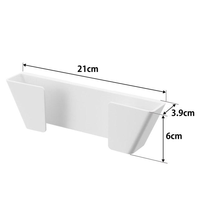 [Yamazaki] Film Hook Lid Holder S White, Main Body: 8.3 x 1.5 x 2.4 inches (without Film Hook) Plate, Floating Storage, Lid Stand, 1559