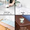 1mm Thick Transparent Soft Desk Mat, Clear Table Cover/Tablecloth for Kitchen, Office, Desk, Computer, Dining Table, Protective Pad, 40x100cm, 60x90cm