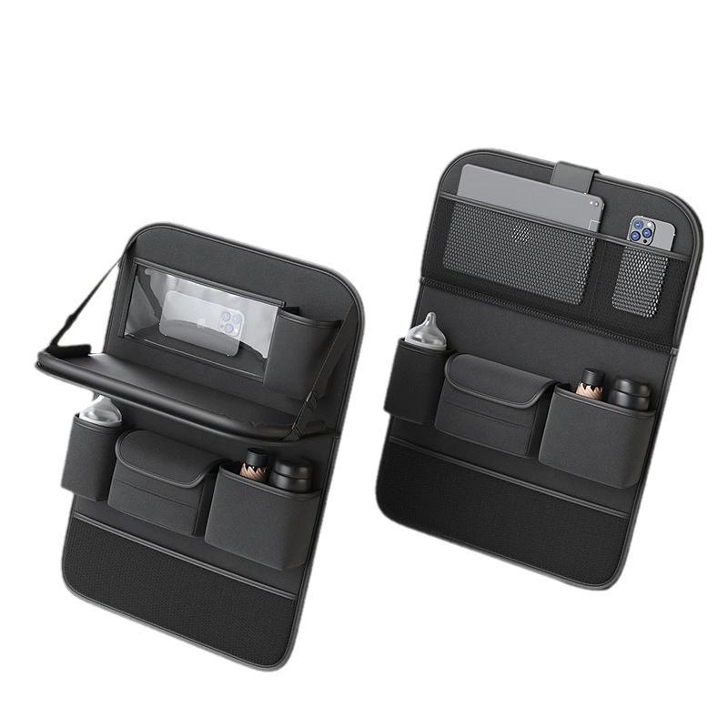 Car Seat Back Storage Bag Hanging Bag Small Table Board Rear Seat Storage Rack for Car Interior Organization