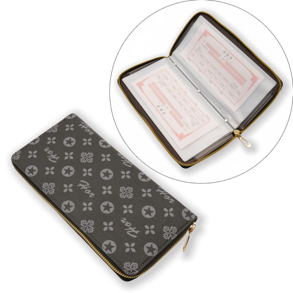 Passbook & Check Storage Album - Large Capacity Card Holder & Document Sleeve