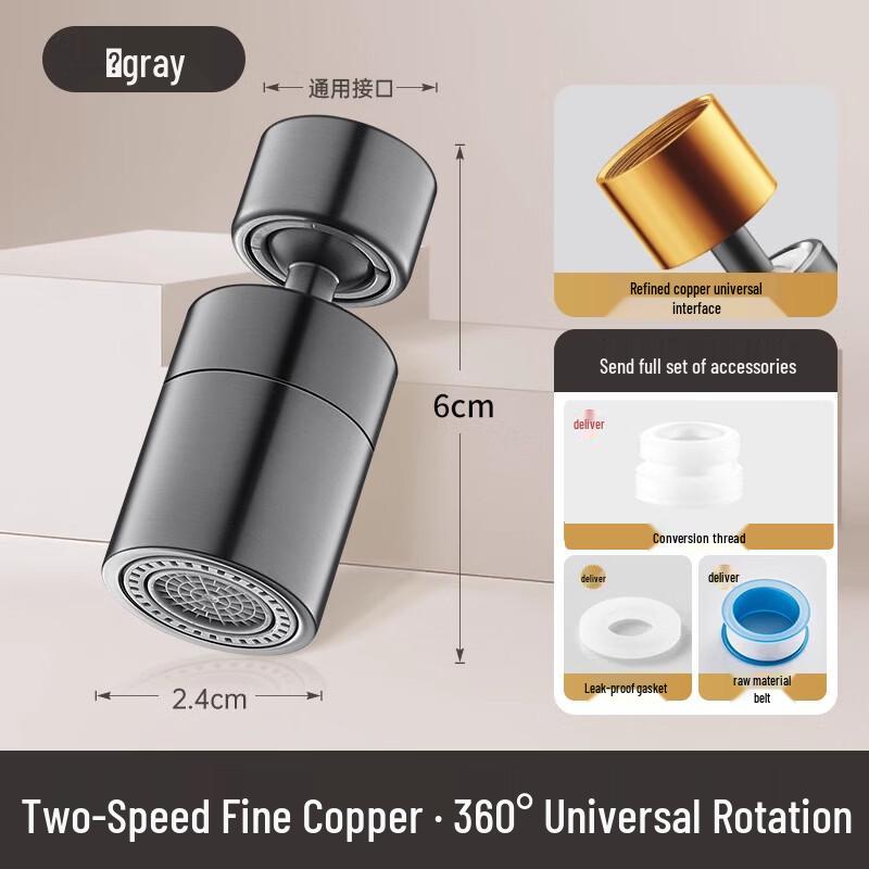 Pressurized Faucet Aerator with Anti-Splash Extender