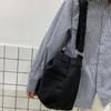 Large Capacity Women Handbag Solid Color Student Shoulder Bags Portable Canvas Tote Bag  Female Use