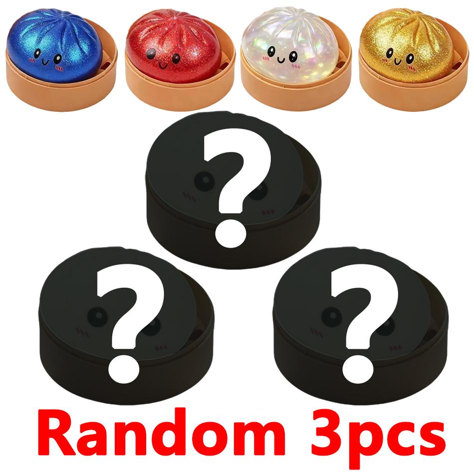 Hot Simulation Flash Dumpling Pressure Ball Slow Rebound Soft Pinch Decompression Baozi Modeling Stress Relief Toy Birthday Gift