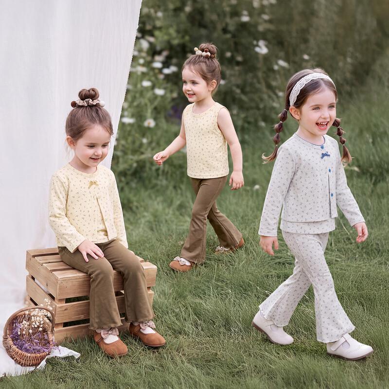 JELLYBABY Girls' Soft Cotton Blend Cardigan Top