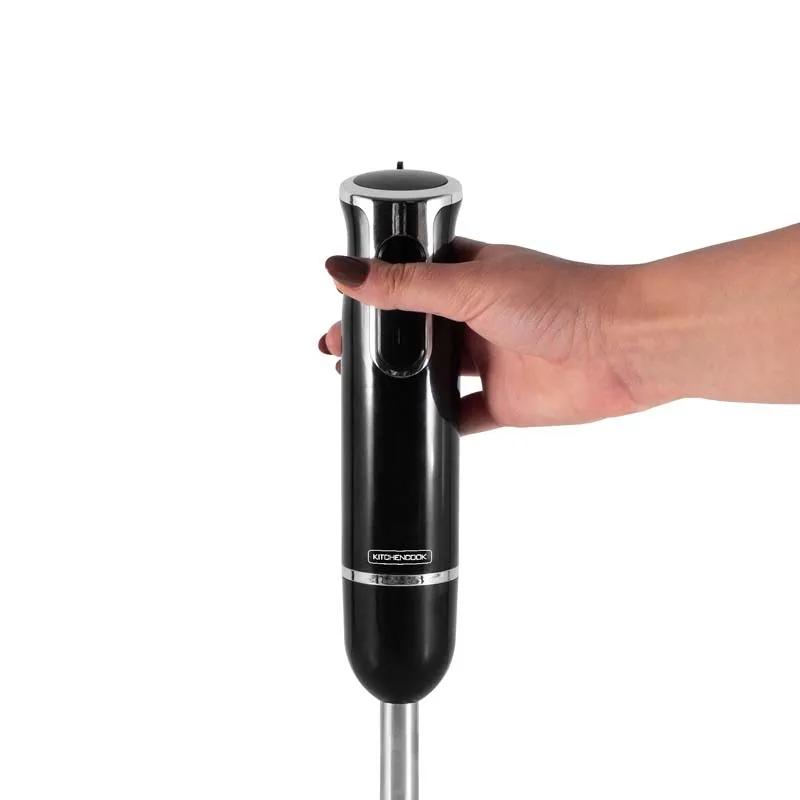 Kitchencook - Hand X Schwarz - Noir - Stabmixer - 600 W - Edelstahlfuß