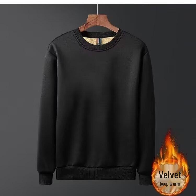Harajuku Lambswool Crewneck: Artistic & Versatile Sweatshirt 3XL чёрный
