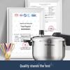 SUPOR 304 Stainless Steel Household Pressure Cooker with Blue Eye Indicator