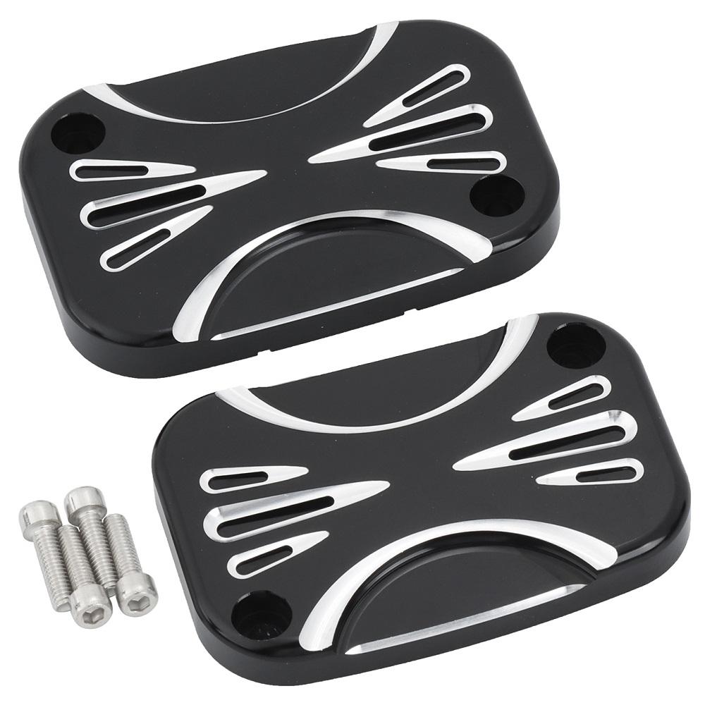 Motorcycle Brake Clutch Reservoir Master Cylinder Cover Cap Fluid Pump Cap Lid For Harley Touring Electra Street Glide Road King