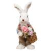 Cute Straw Easter Rabbit Bunny Sculpture Crafts Art for Tabletop Home Decor