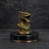 Retro Dragon Decor Head Figurine, 3D Printed Fantasy Statue, Mythical Collectible Animal Sculpture for Home Office Desk Decor, Gift Collectors