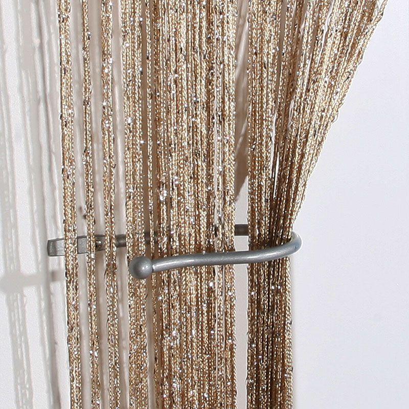 

Струнные Двери Блестящие Струнные Шторы Панели Москитная Сетка Разделитель Комнаты Шторы Вуаль Champagne