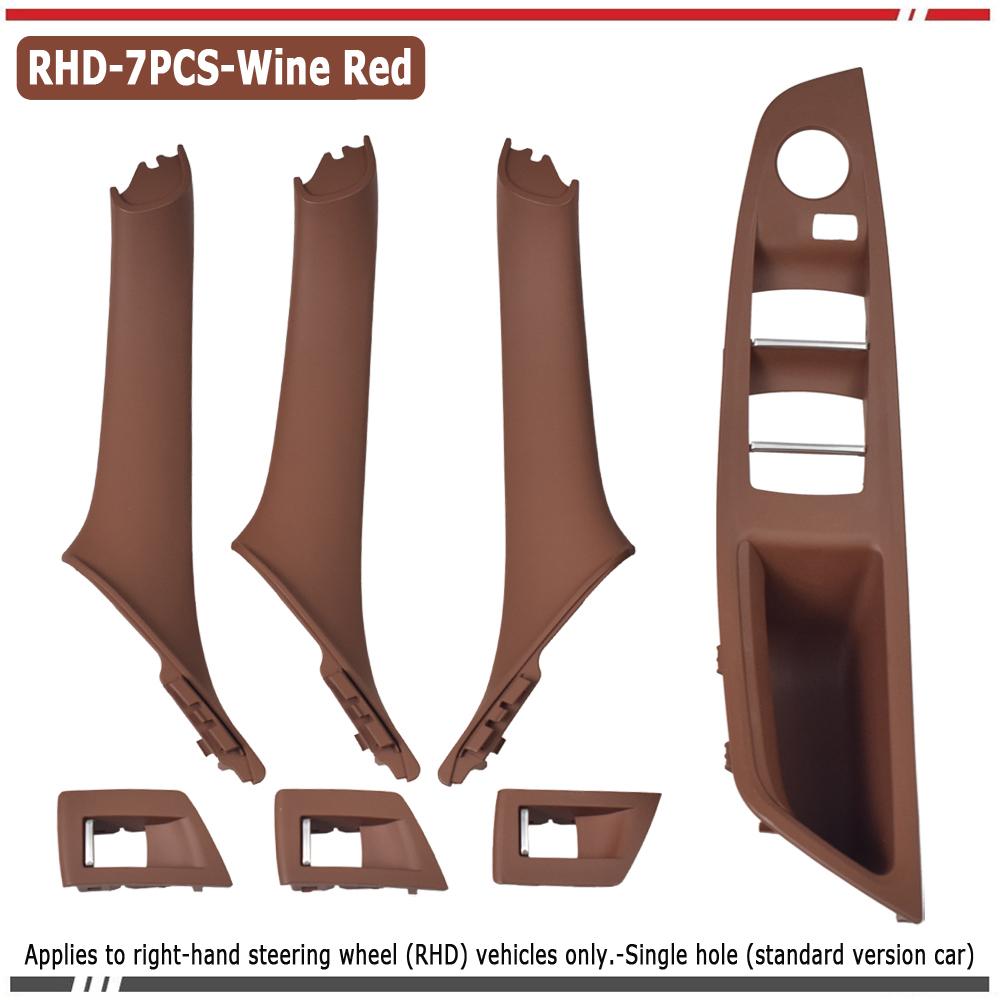 Original Right Hand Drive RHD For BMW 5 Series F10 F11 Beige Black Car Interior Inner Door Handle Panel Pull Trim Cover