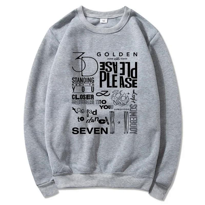 JungKook Golden Hoodie Women Harajuku Hoodie