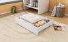 Two Drawers, Under-Bed Storage, MDF + Floor Rollers, White (93x67x20cm) (Drawers Only)