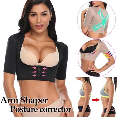 Oberarm-Schlankheitsformer, Kompressionsärmel, nach chirurgischen Eingriffen, schlankere Haltungskorrektur, Oberteile, Shapewear für Frauen, Armtrimmer-Weste