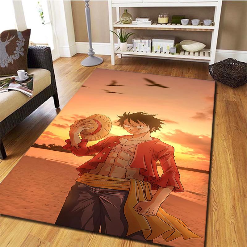 One Piece Monkey D Luffy Carpet Rug For Living Room Bedroom Home Sofa Decoration Kids Play Nonslip Floor Mat