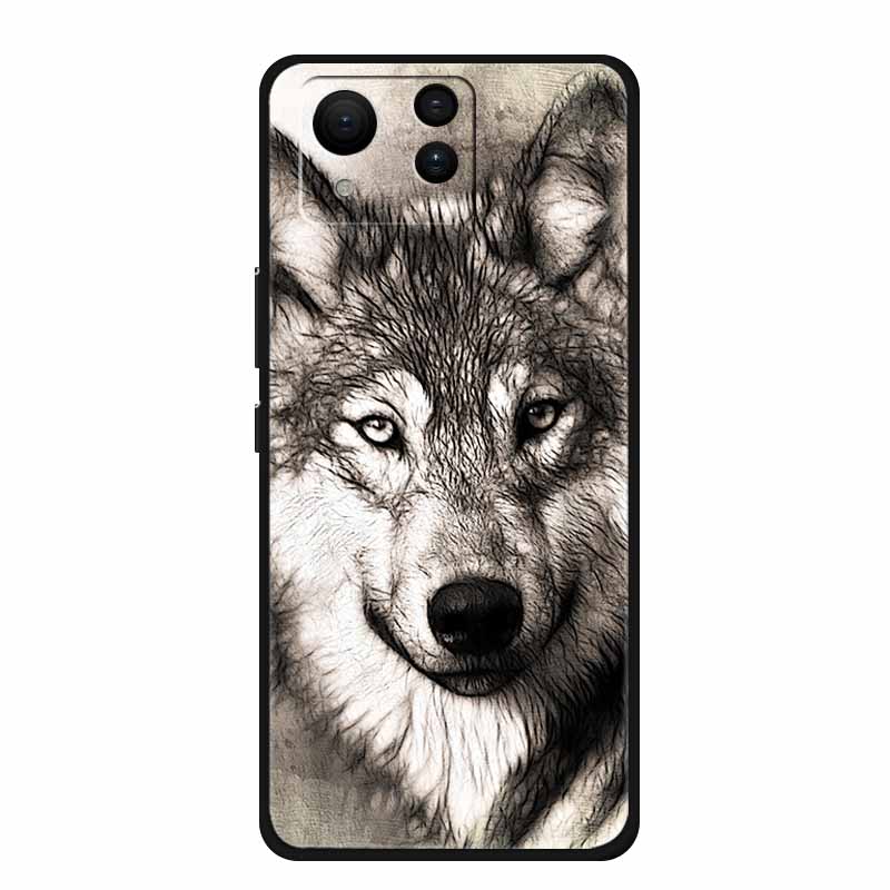 Case For Asus Zenfone 11 Ultra 5G Fashion Painted Wolf Silicone Soft Bumper for Zenfone 11 Ultra Protector Capa ZenFone 11 Ultra