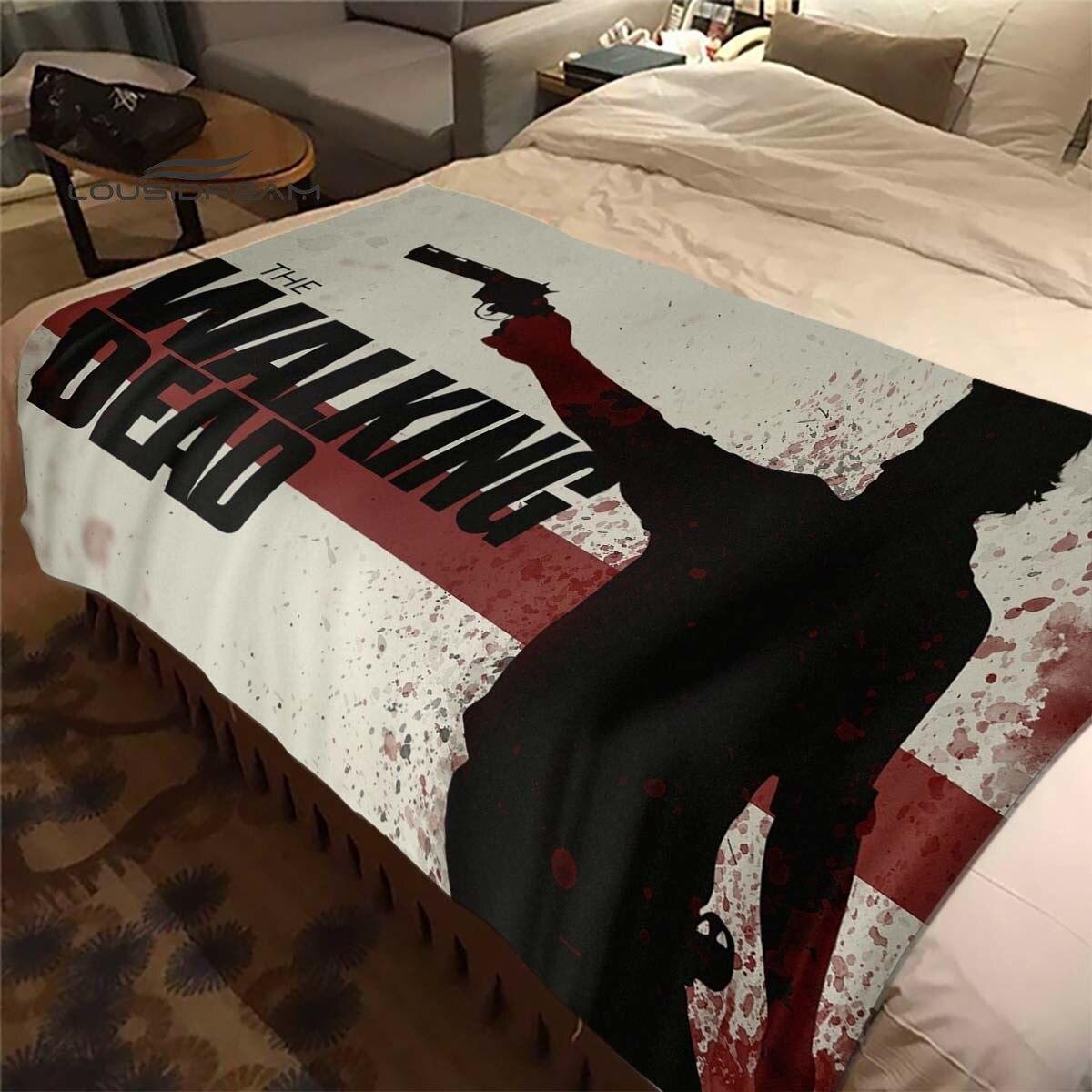 

Daryl Dixon The Walking Dead Throws Blanket Horror TV Series Sofa Blanket for Adults and Children Bedroom Living Room Decoratio 150x180cm